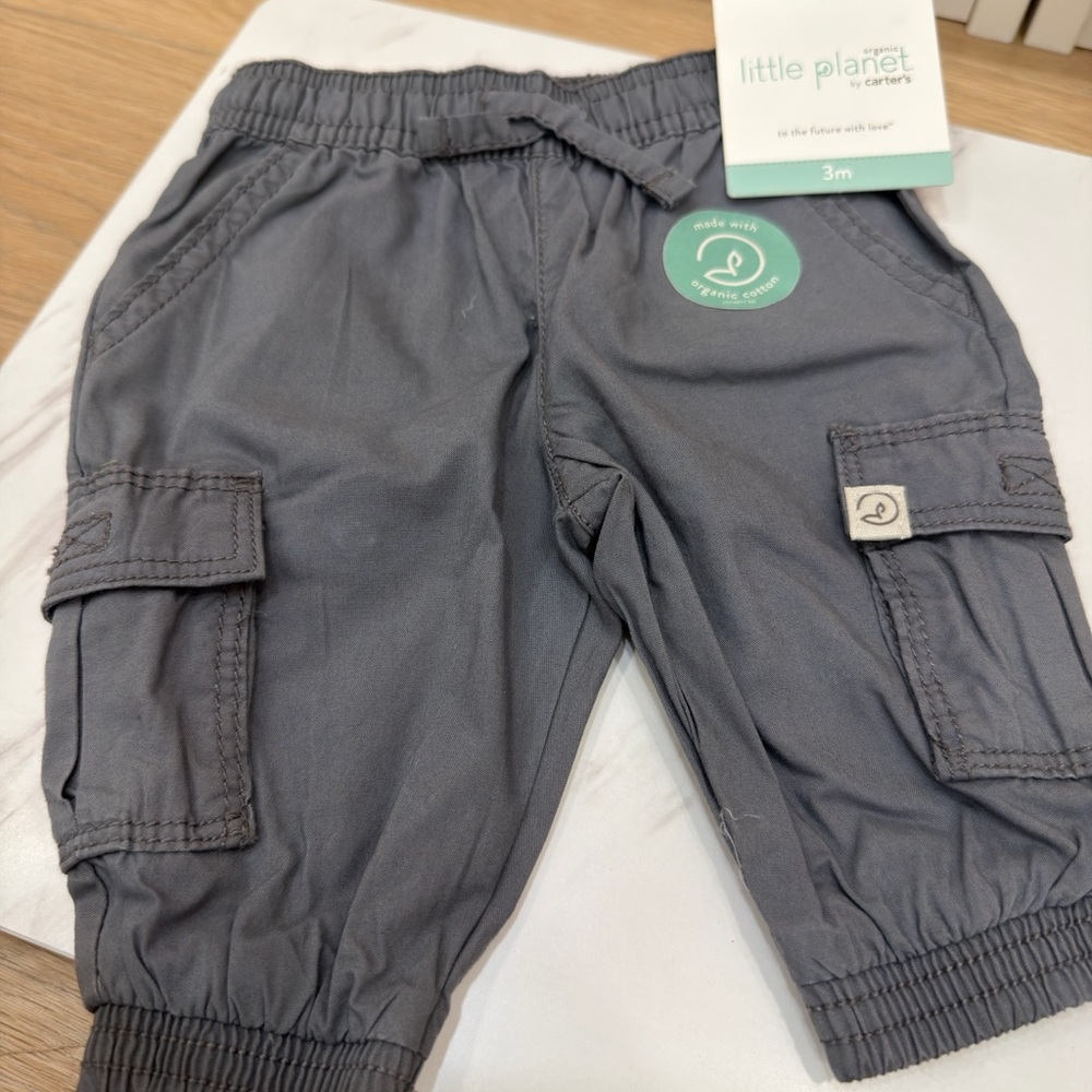 Little Planet by Carters Charcoal Cargo Joggers
